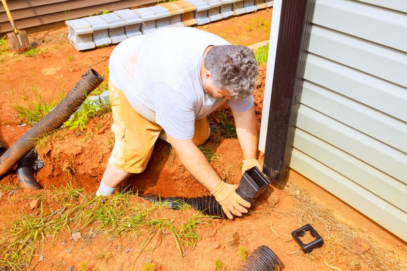 Porch Downspout Installation