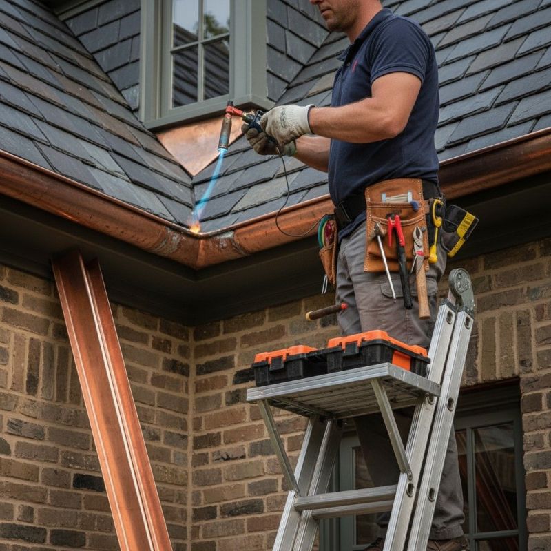 Copper Gutter Repair in Mcdonough, GA