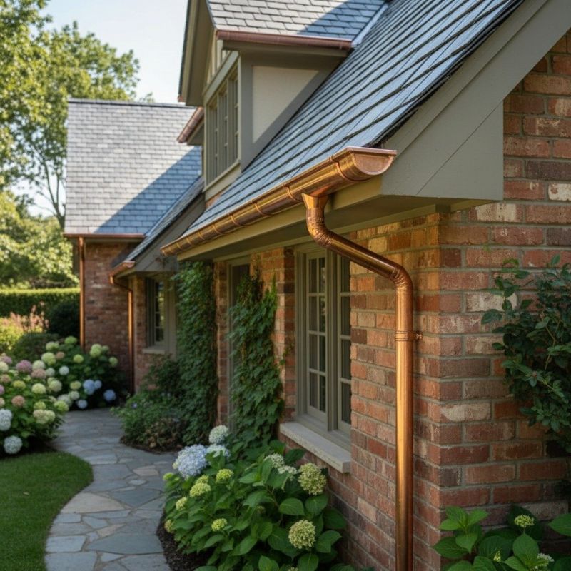 Copper Rain Gutter Service in Clarksville, TN